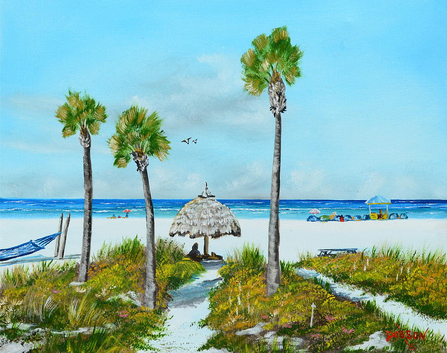 Sirata Beach Resort Paradise Beach Painting by Lloyd Dobson
