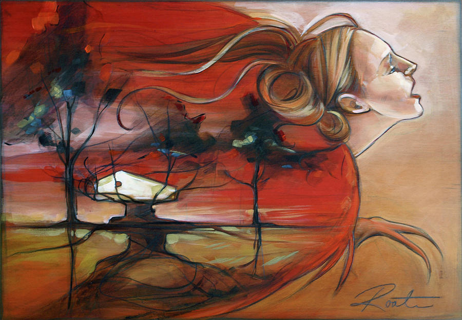 Siren Painting by Jacqueline Hudson