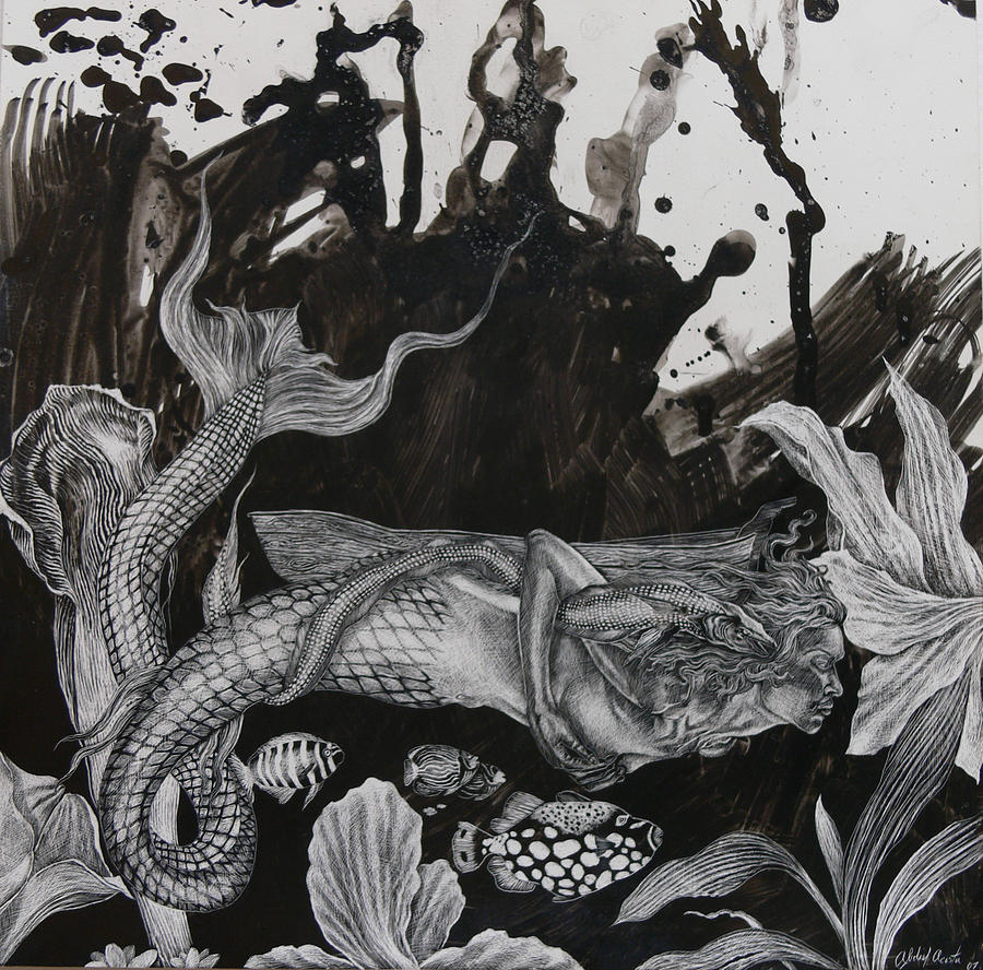 Sirena Painting by Abdiel Acosta - Pixels