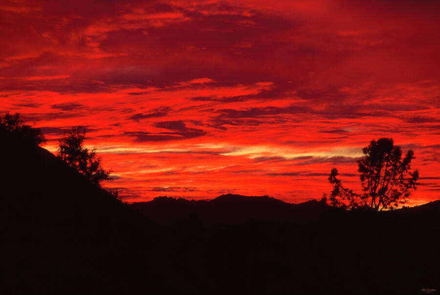 Sisquoc River Sunset Photograph