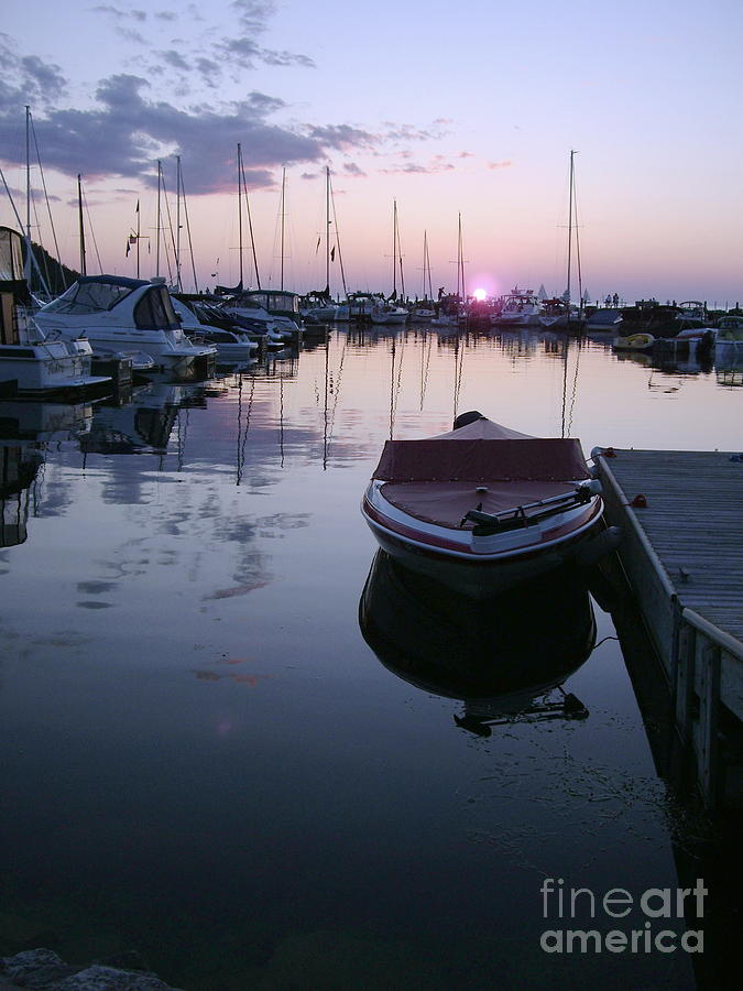 Sister Bay Boating Sunset 4 Photograph by Carol Komassa