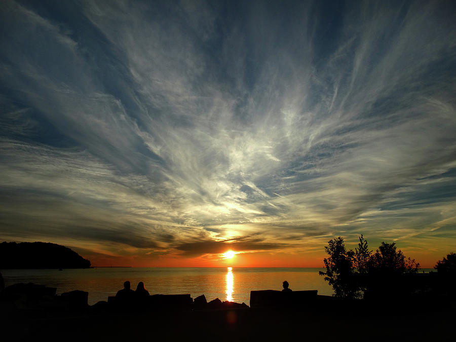 Sister Bay Sunset Photograph by David T Wilkinson