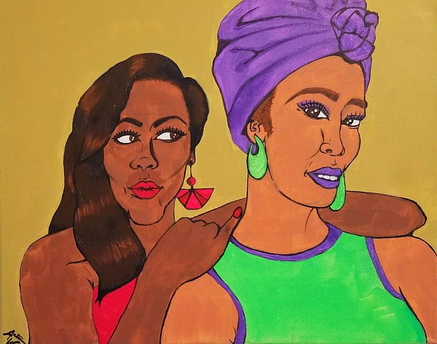 Headwrap Painting -  Sister Stuff by Autumn Leaves Art