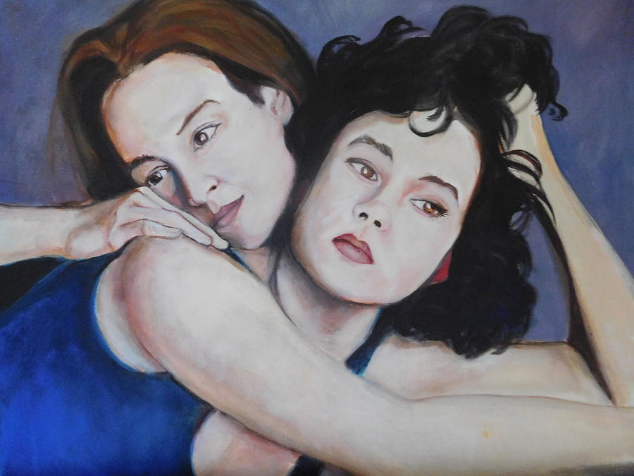 Sisters Painting by Irena Mohr