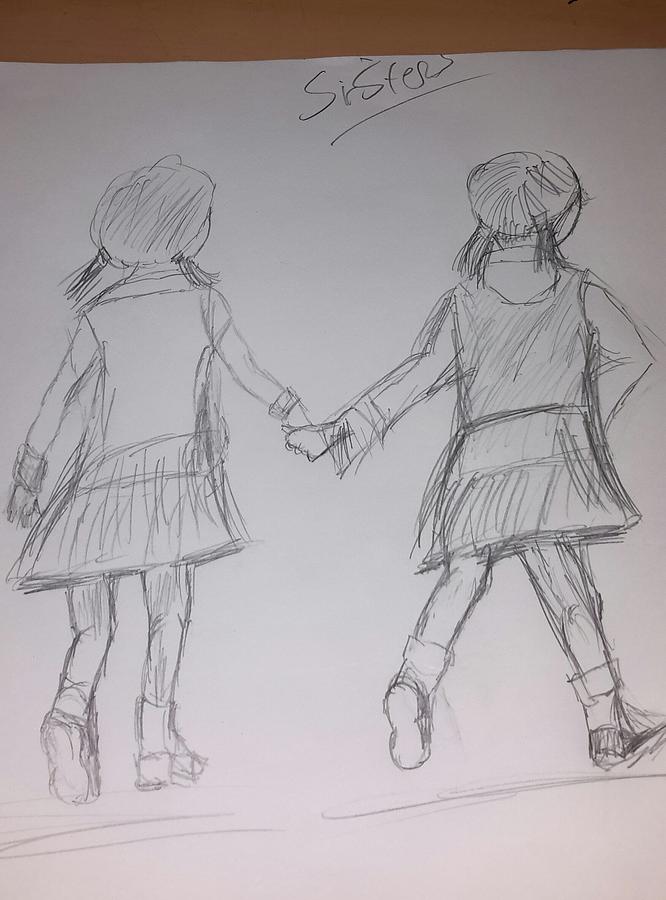 Sisters Drawing