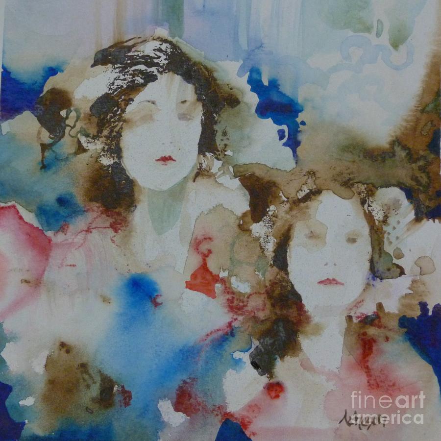 Sisters Painting by Donna Acheson-Juillet