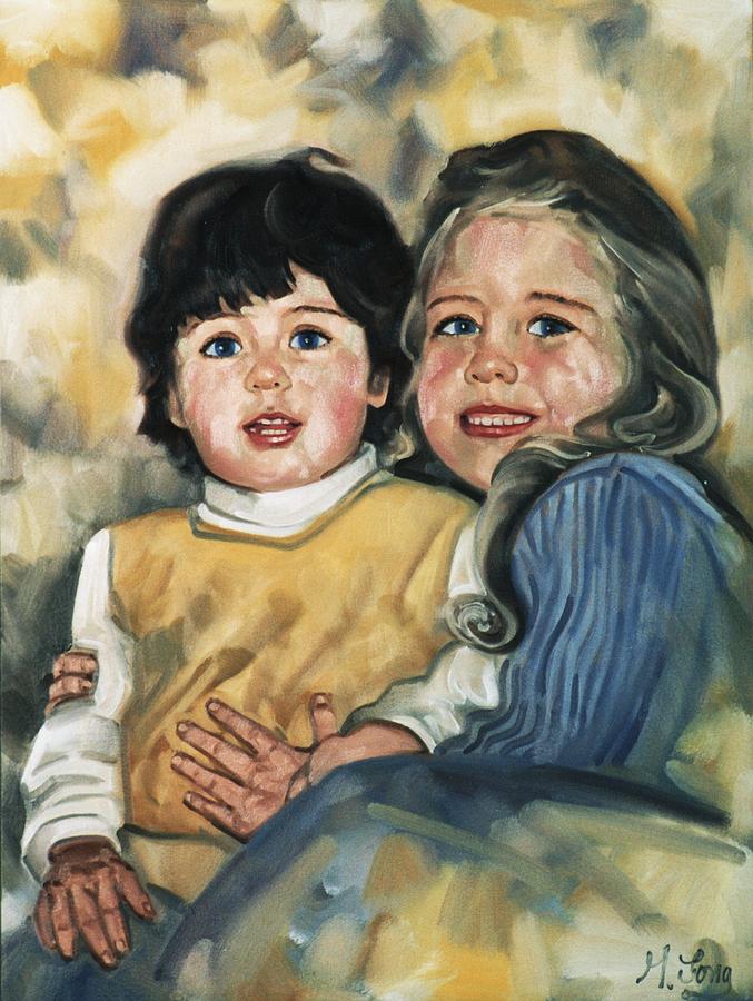 Sisters Painting by Gary M Long