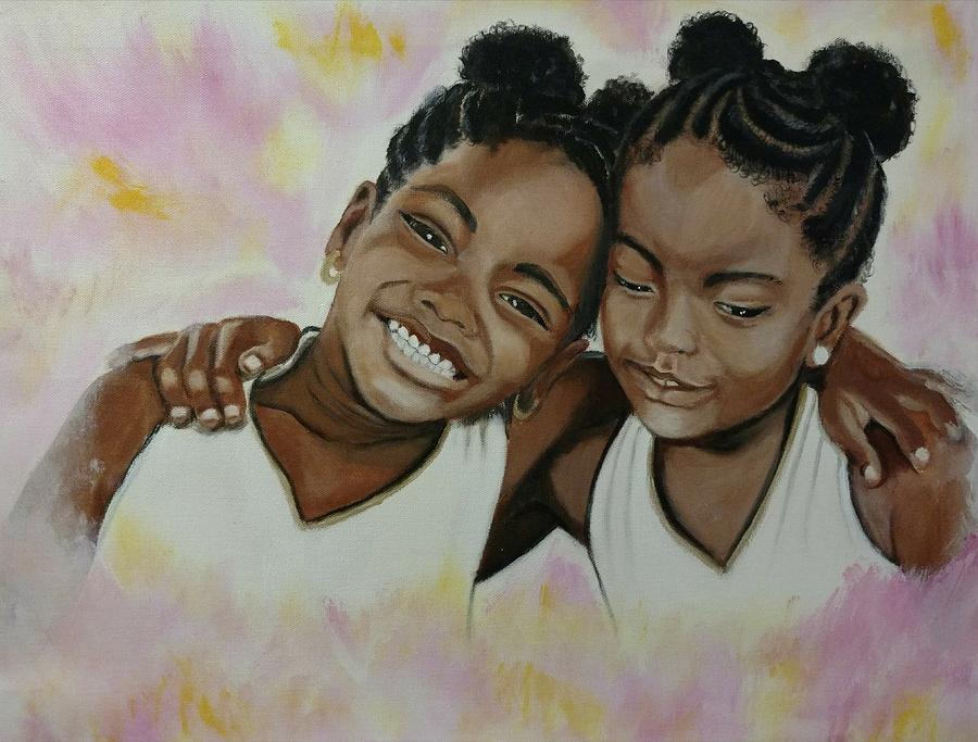 Sisters Painting by Kevin F Bell