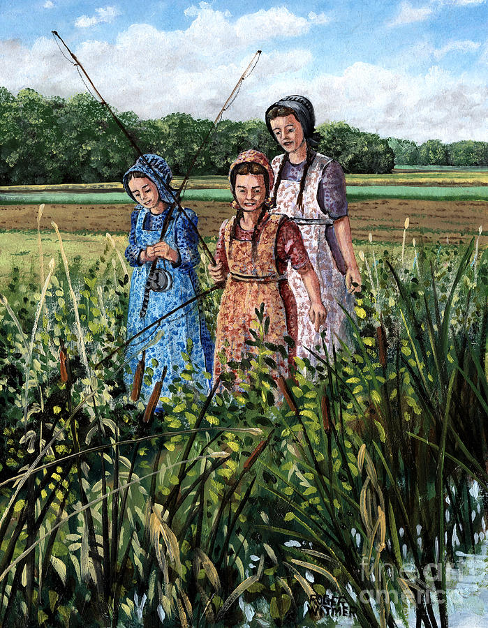 Sisters Painting by Roger Witmer