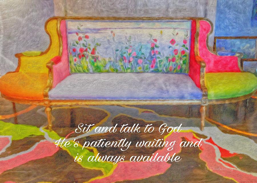 Sit and Talk Photograph by Diane Lindon Coy