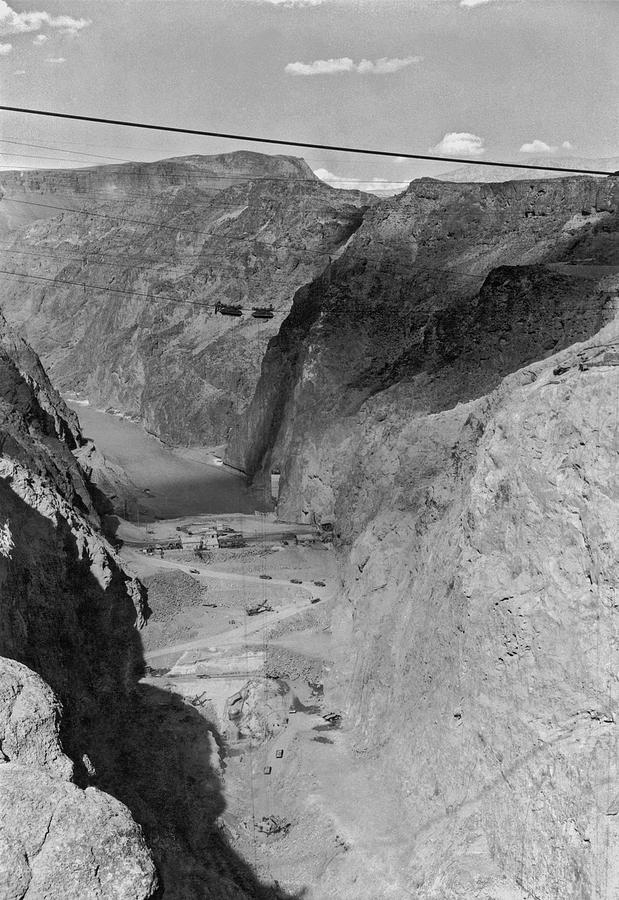 Nature Photograph - Site Of The Future Boulder Dam by Underwood Archives
