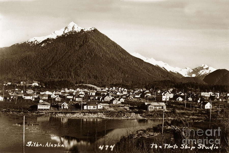 Sitka Photograph - Sitka Alaska No. 474 Circa 1935 by Monterey County Historical Society