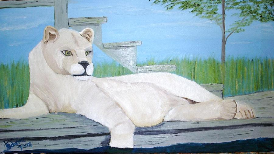 Animal Painting - Sittin On The Dock All Day by Donald Schrier