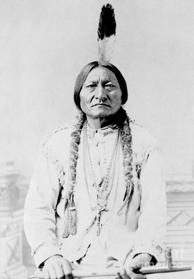 Black And White Photograph - Sitting Bull, A Hunkpapa Lakota Tribal by Stocktrek Images