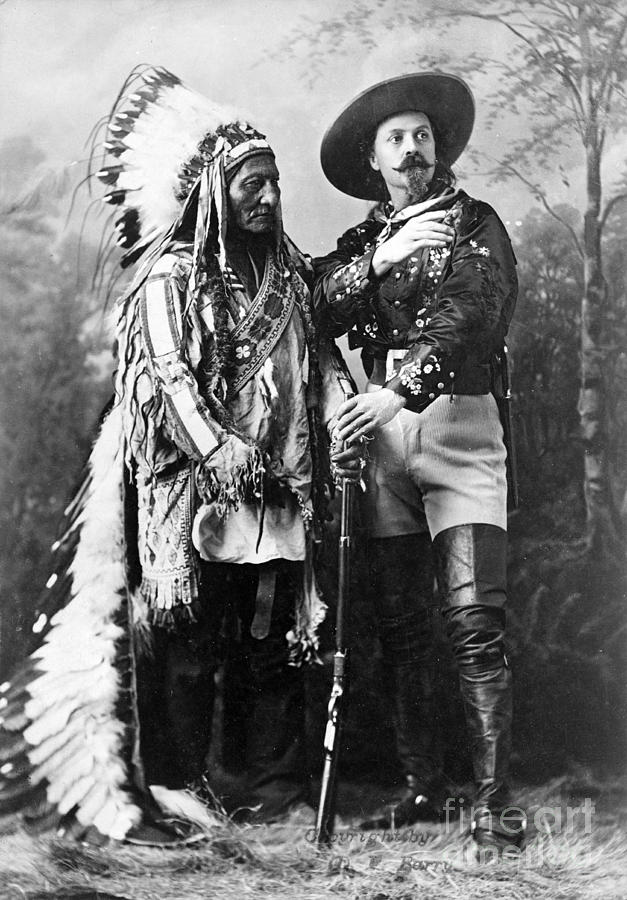 Sitting Bull And Buffalo Bill, 1885 Photograph by Science Source