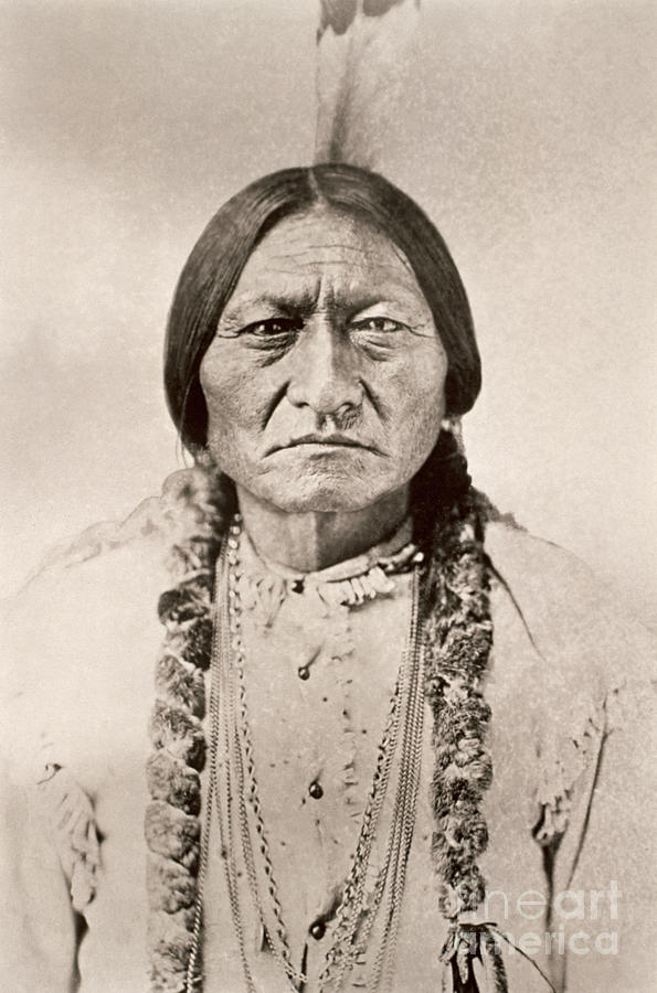 Black And White Photograph - Sitting Bull  by David Frances Barry