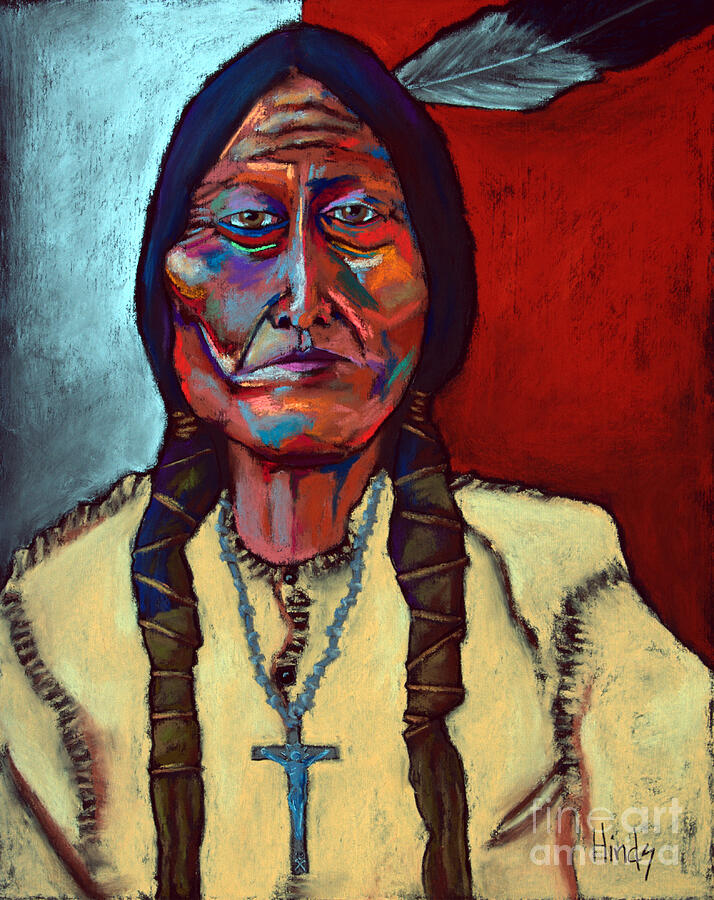 Vintage Painting - Sitting Bull by David Hinds