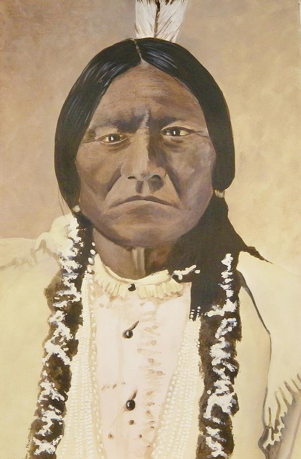 Sitting Bull Painting by Terry Honstead