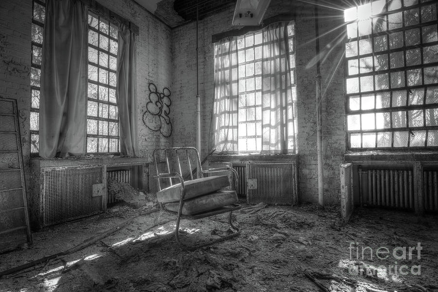 Brick Photograph - Sitting In Filth BW by Michael Ver Sprill