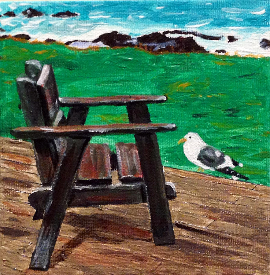 Sitting On the Edge of the World Painting by Kevin Callahan