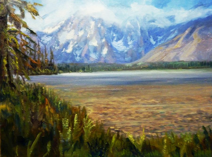 Situk Lake - Yakutat Alaska Painting by Tom Siebert