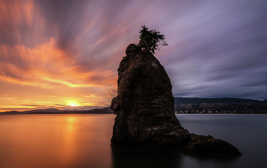 Siwash Rock Sunset Vancouver Photograph by Pierre Leclerc Photography
