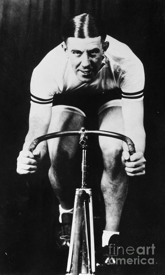 Six-day Bicycle Racer Photograph by Granger