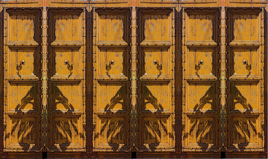 Six Doors Panel Photograph by Viktor Savchenko