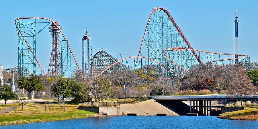 Six Flags of Dallas Photograph by Frozen in Time Fine Art Photography