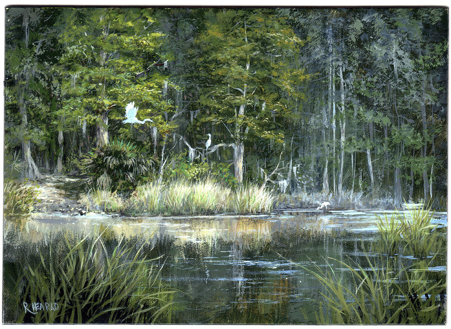 Six Mile Cypress Preserve Painting by Marvin Hearld - Fine Art America