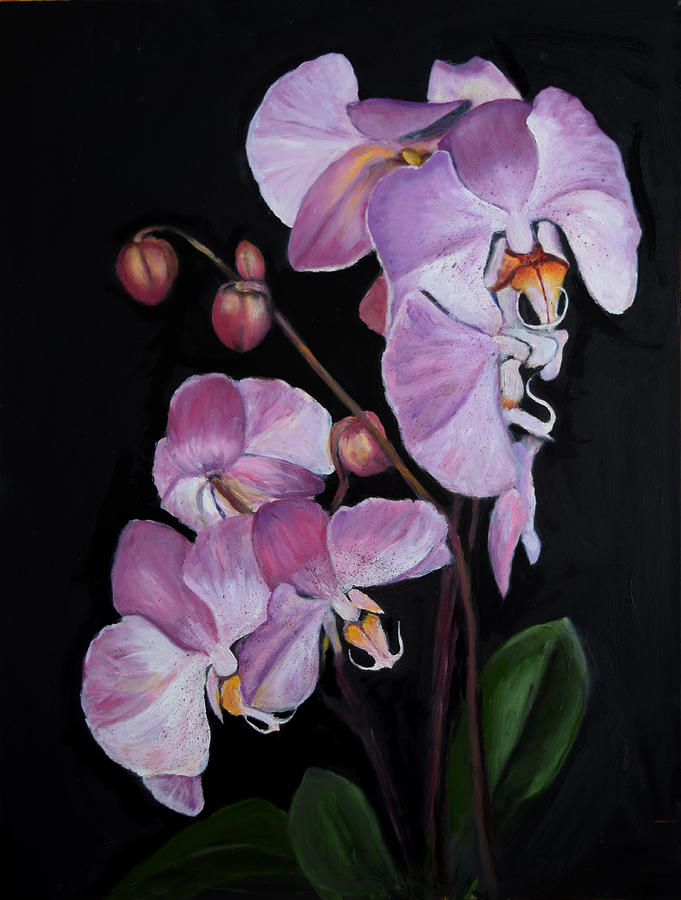 Orchid Tower Painting by Sandra Nardone