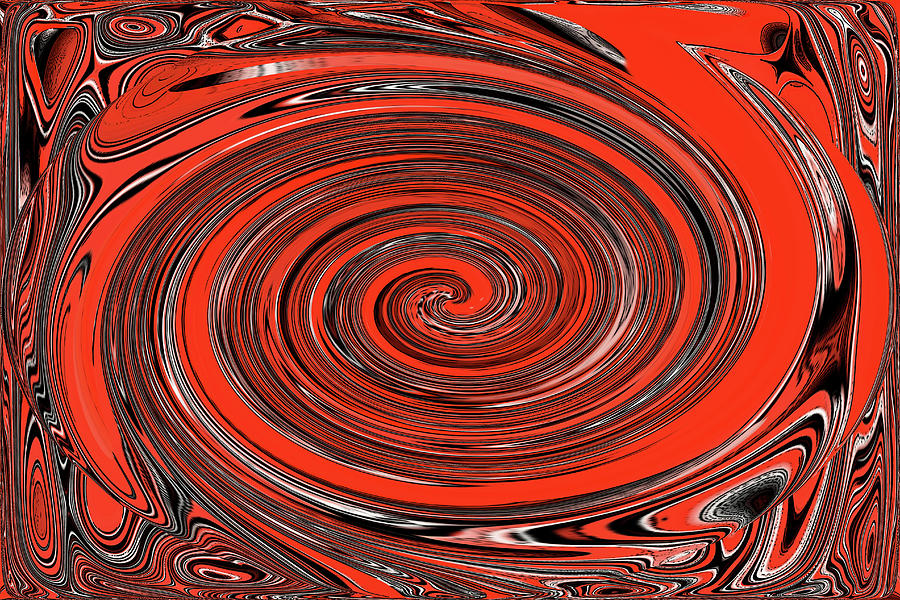 Six Tomatoes Abstract #4 Digital Art by Tom Janca