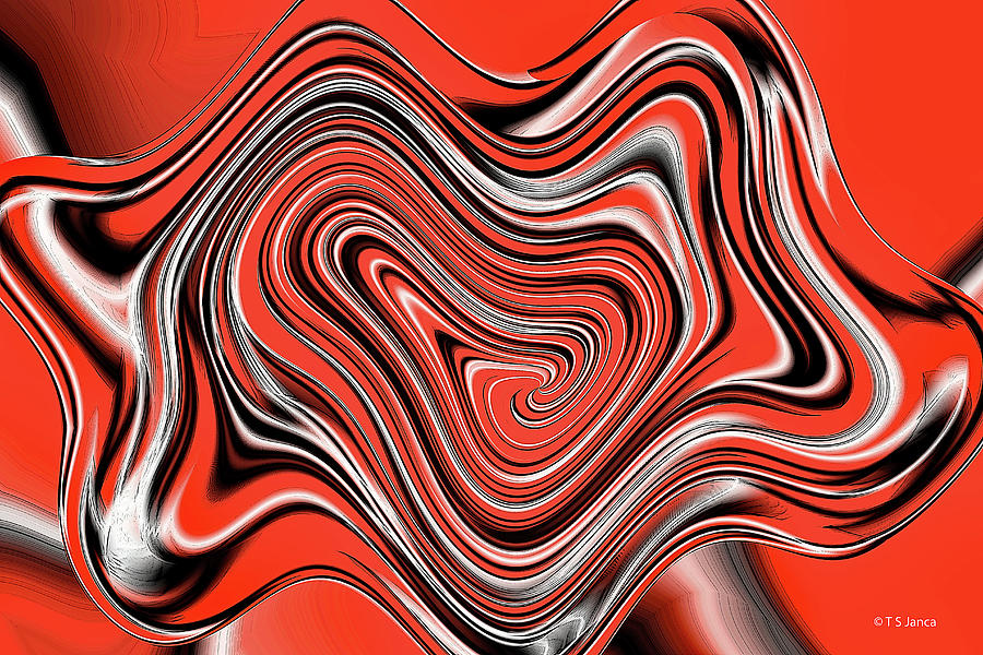 Six Tomatoes Abstract Digital Art by Tom Janca