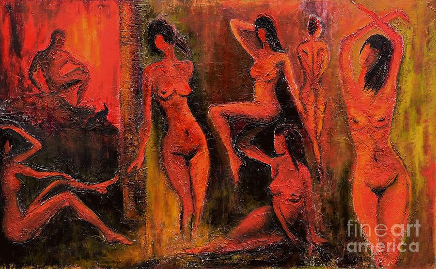 Hell Painting - Sixth Circle by Suzann Sines Hell Painting - Sixth Circle by Suzann Sines