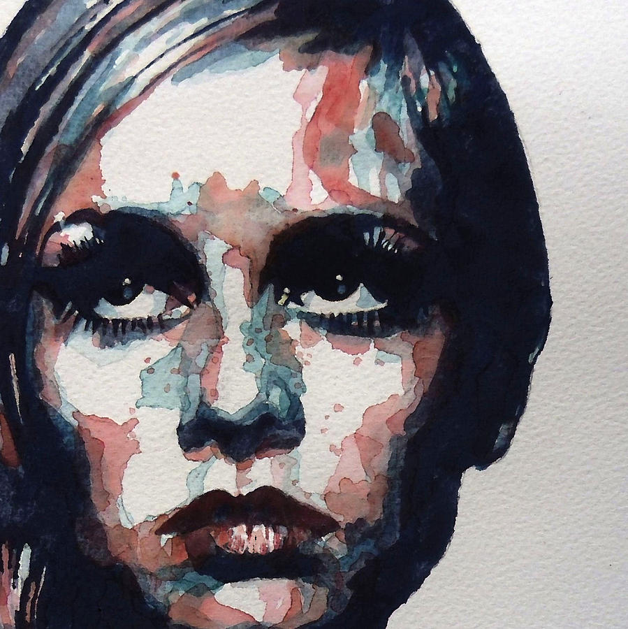 Portrait Painting - Sixties Sixties Sixties Twiggy by Paul Lovering