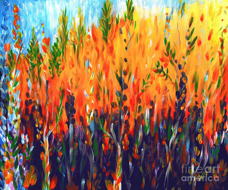 Flower Painting - Sizzlescape by Holly Carmichael