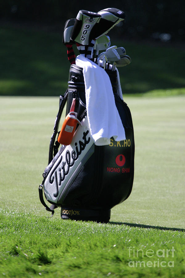 S.K. HO Golf Bag  Photograph by Chuck Kuhn
