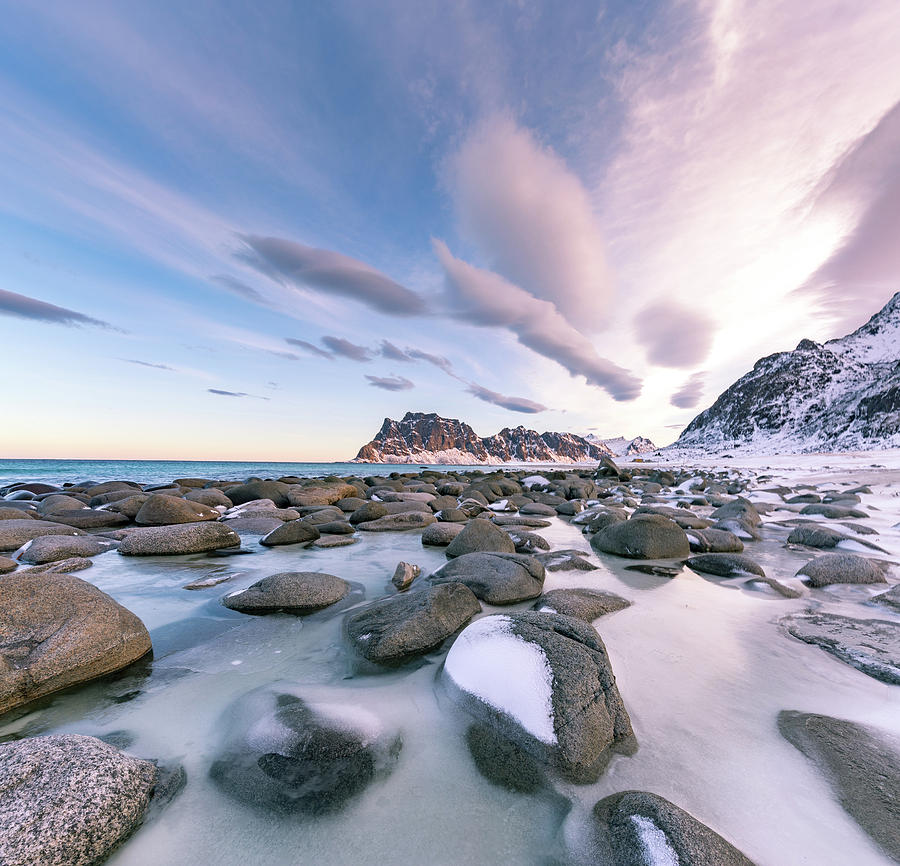 Skagsanden beach, Lofoten Photograph by Francesco Riccardo Iacomino