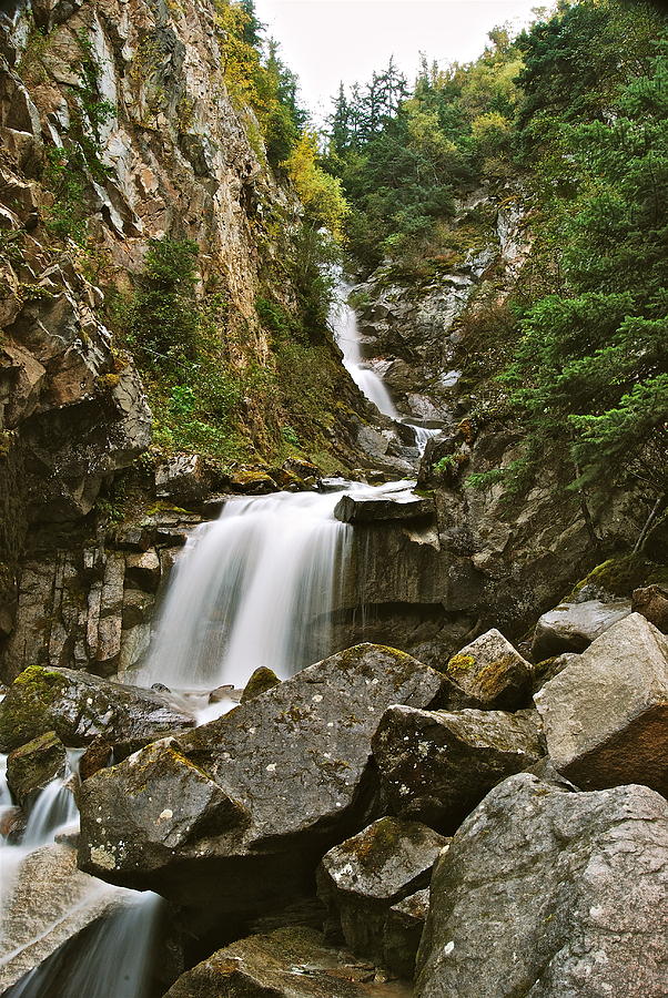 Waterfall Photograph - Skagway Falls by Michael Peychich