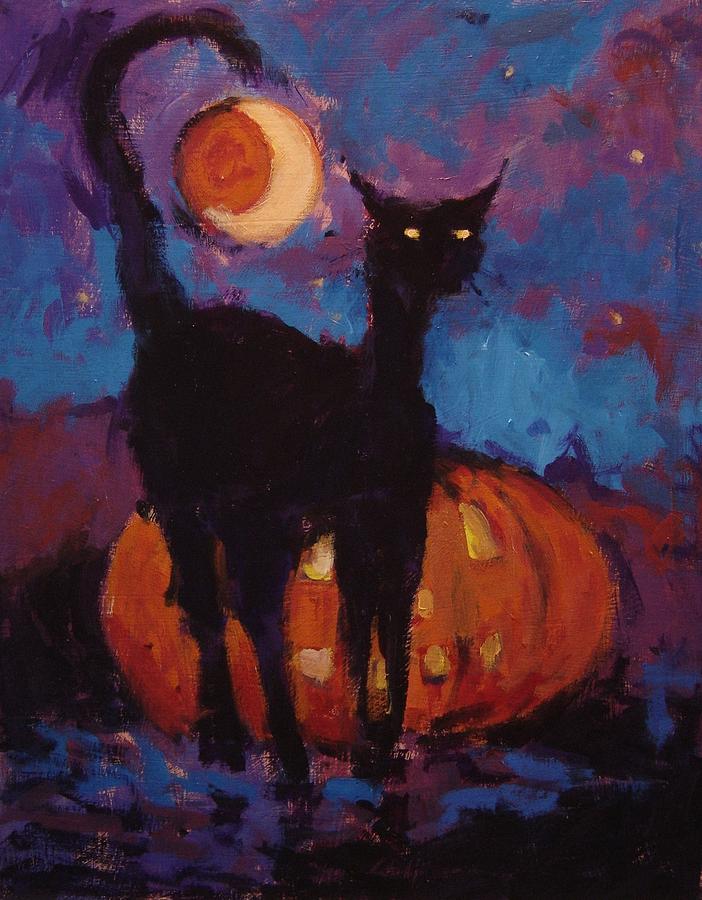 Halloween Painting - Skankies Jack O Lantern by R W Goetting