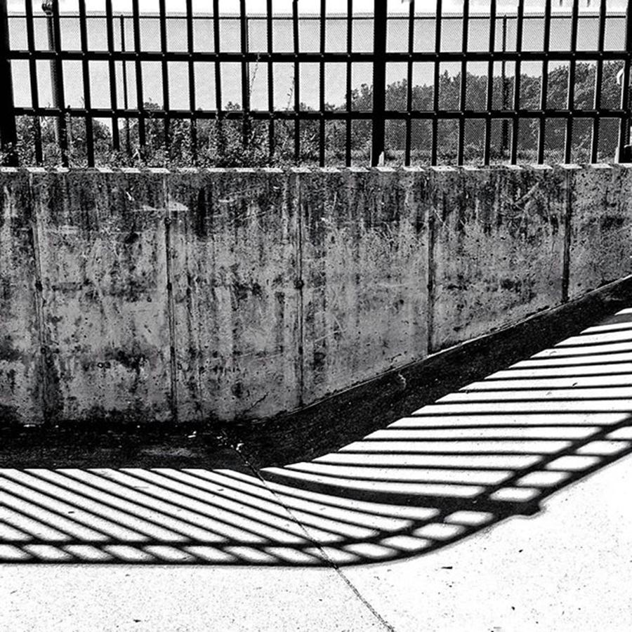 Shadows Photograph - #skatepark #shadows #lines & #curves by Bradley Nelson
