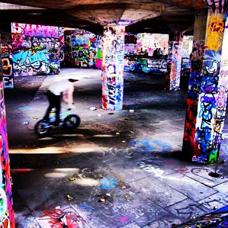 London Photograph - #skatepark #skate #park #urban by Louise McAulay