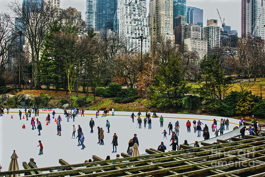Skating at Central Park Photograph by Sandy Moulder