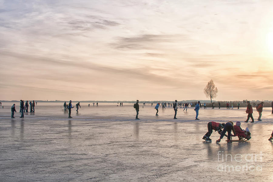 Skating at sunset Photograph by Patricia Hofmeester