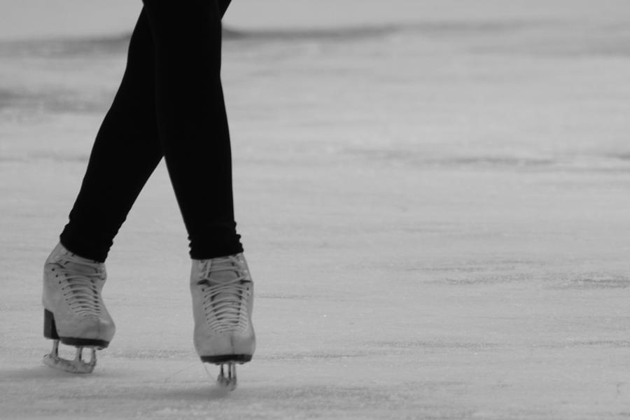 Winter Photograph - Skating by Lauri Novak