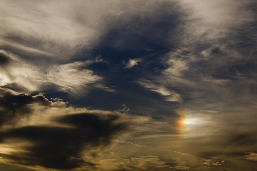 Nature Photograph - SKC 1188 Partial Rainbow in Cloud Commotion by Sunil Kapadia