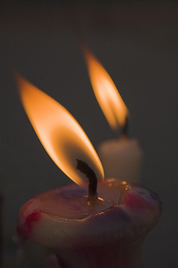 Candle Photograph - SKC 5450 Light of Divinity by Sunil Kapadia