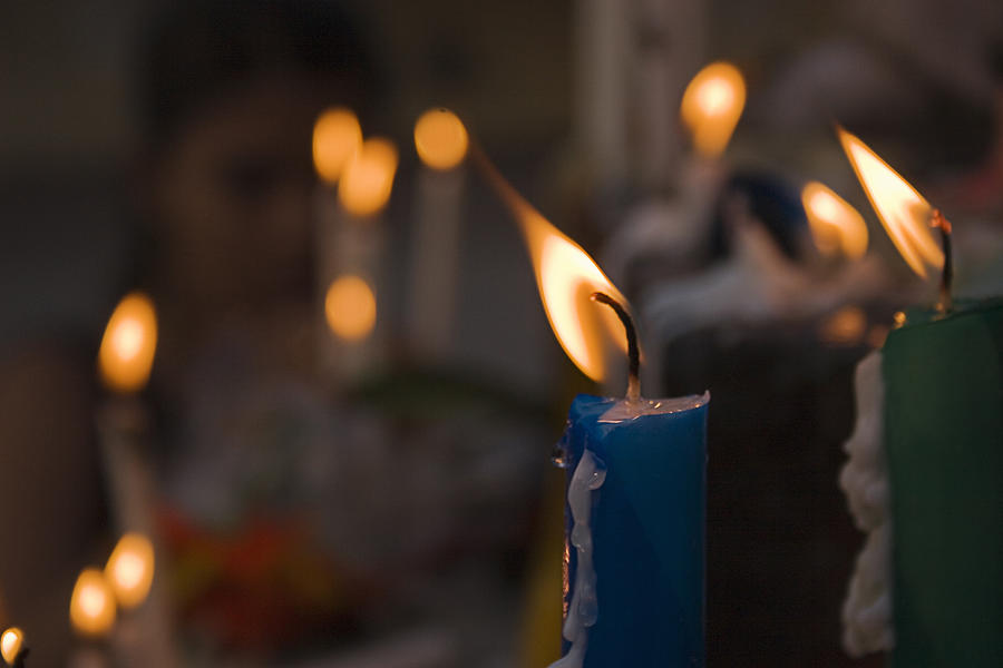 Candle Photograph - SKC 5467 Bring light in Life by Sunil Kapadia