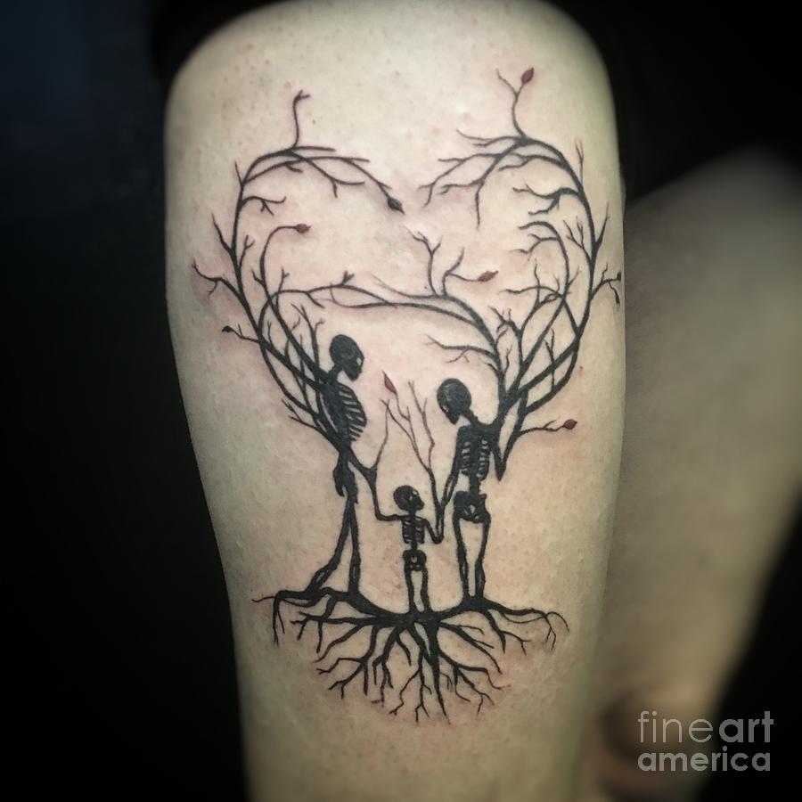 Image result for tree tattoo with family