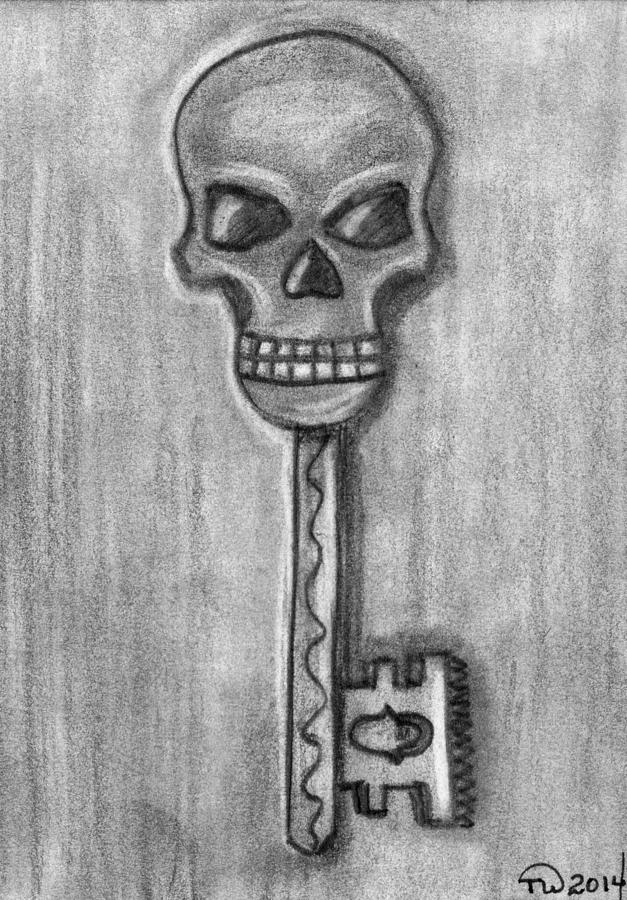 Skeleton Key Drawing by Tambra Wilcox